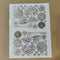 Arbic embossed sticker sheet A4 (geb -019)