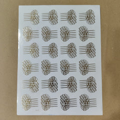 Arbic embossed sticker sheet A4 (geb -018)