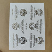 Navkar Mantra embossed sticker sheet-2 A4 (4