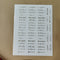 Book mark wishes embossed sticker sheet A4 geb -(013)