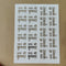 Jay shree Krishna embossed sticker sheet A4 (geb-028)