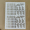 Diwali mix embossed sticker sheet A4 (geb-023)