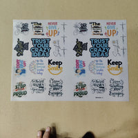 Mix quote insert sheet A4