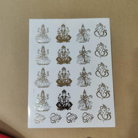 All mix god embossed sticker sheet A4 (2.5