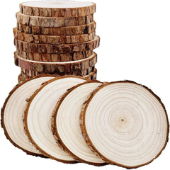 Natural Wooden Coaster 9x10x1 cm (set of 5)