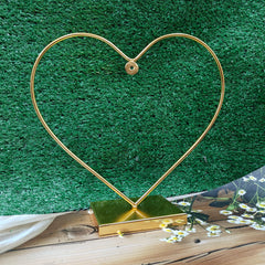 10 INCH HEART SHAPE HANGING METAL HOOP STAND
