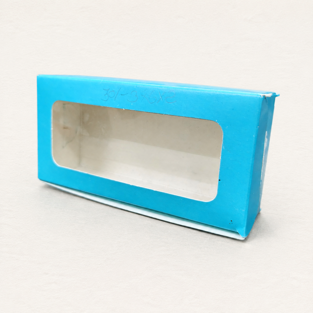 Blue Rectangular Window Box 3 x 6 x 2Inch | Small Slide Box for Jewellery, Bangles, Lash Sets, Chocolates & Return Gifts