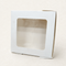 White Square Window Box 6 x 6 inch | Sweet, Mithai, Cookie, Brownie, Cupcake & Return Gift Packaging Box