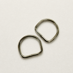 Metal D-Rings for Bag Straps | Silver D-Ring Hardware Connectors, Set of 2