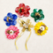 Handmade Decorative Flower Embellishment for Gift Packing, Hampers, Trays & Return Gifts | Fabric Flower with Beads & Pearl