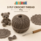 3 Ply Crochet Thread 40g ( Light Brown Colour )
