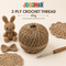 3 Ply Crochet Thread 40g ( Beige Colour )