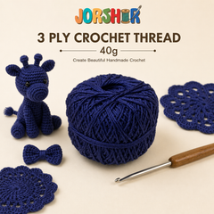 3 Ply Crochet Thread 40g ( Naevi Blue Colour )