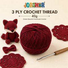 3 Ply Crochet Thread 40g ( Dark Red Colour )