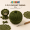 3 Ply Crochet Thread 40g ( Olive Green Colour )