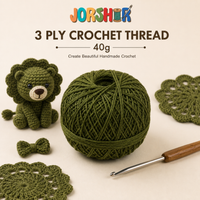 3 Ply Crochet Thread 40g ( Olive Green Colour )
