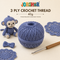 3 Ply Crochet Thread 40g ( Blue Colour )