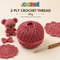 3 Ply Crochet Thread 40g ( Beige Pink Colour )