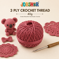 3 Ply Crochet Thread 40g ( Beige Pink Colour )