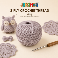 3 Ply Crochet Thread 40g ( Grey Colour )