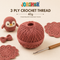 3 Ply Crochet Thread 40g ( Pink Colour )