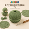 3 Ply Crochet Thread 40g ( Green Colour )
