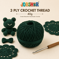 3 Ply Crochet Thread 40g ( Dark Green Colour )