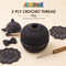 3 Ply Crochet Thread 40g ( Black Colour )