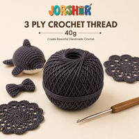 3 Ply Crochet Thread 40g ( Black Colour )