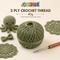 3 Ply Crochet Thread 40g ( Green Colour )