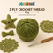 3 Ply Crochet Thread 40g ( Light Olive Green Colour )