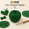 3 Ply Crochet Thread 40g ( Green Colour )