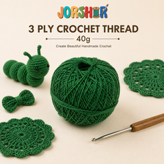 3 Ply Crochet Thread 40g ( Green Colour )