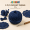 3 Ply Crochet Thread 40g ( Dark Blue Colour )