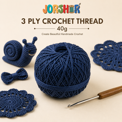 3 Ply Crochet Thread 40g ( Dark Blue Colour )