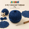 3 Ply Crochet Thread 40g ( Blue Colour )