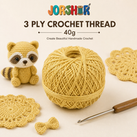 3 Ply Crochet Thread 40g ( Pastel Yellow Colour )