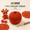 3 Ply Crochet Thread 40g ( Orange Colour )