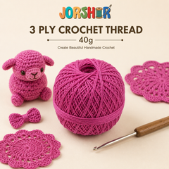 3 Ply Crochet Thread 40g ( Pink Colour )