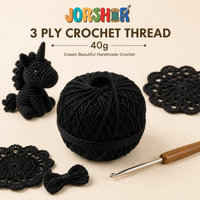 3 Ply Crochet Thread 40g ( Black Colour )