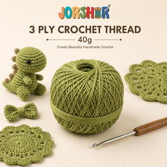 3 Ply Crochet Thread 40g ( Light Olive Green Colour )