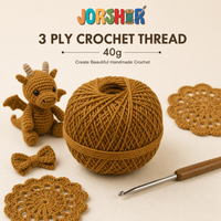 3 Ply Crochet Thread 40g ( Dark Sand Colour )