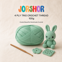 4 Ply Crochet Thread 100g ( Pastle Green Colour )