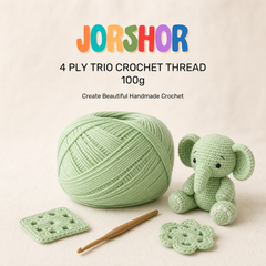 4 Ply Crochet Thread 100g (Light Pastle Green Colour )
