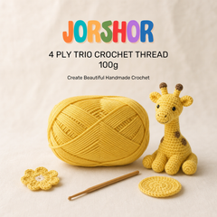 4 Ply Crochet Thread 100g ( Yellow Colour )