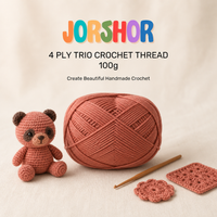4 Ply Crochet Thread 100g ( Light Brown Colour )