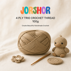 4 Ply Crochet Thread 100g ( Sand Colour )