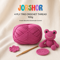 4 Ply Crochet Thread 100g ( Beige Pink Colour )