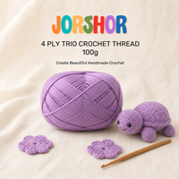 4 Ply Crochet Thread 100g ( Light Purple Colour )