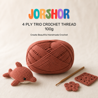 4 Ply Crochet Thread 100g ( Light Brown Colour )